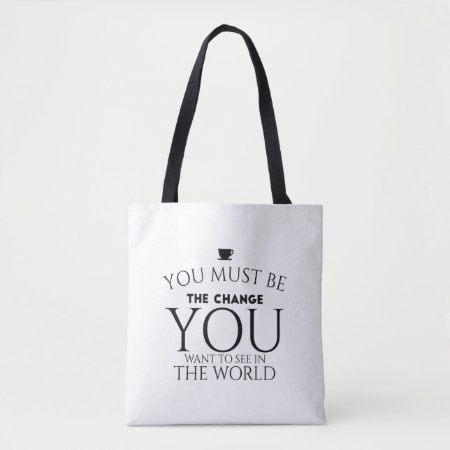 Bolso De Tela Be change black (Anverso)