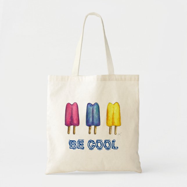 Bolso De Tela Be Guay Twin Pop Popsicle Popsicles Foodicles Tote (Frente)