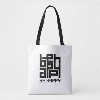 Bolso De Tela Be happy