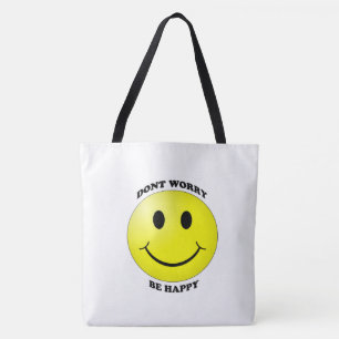 Bolso De Tela Be Happy Smiley