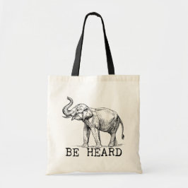 Bolso De Tela Be Heard Cute Elephant