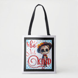 Bolso De Tela Be Kind Sugar Skull