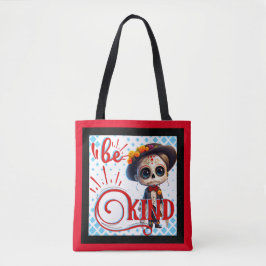 Bolso De Tela Be Kind Sugar Skull