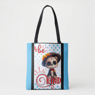 Bolso De Tela Be Kind Sugar Skull Tote