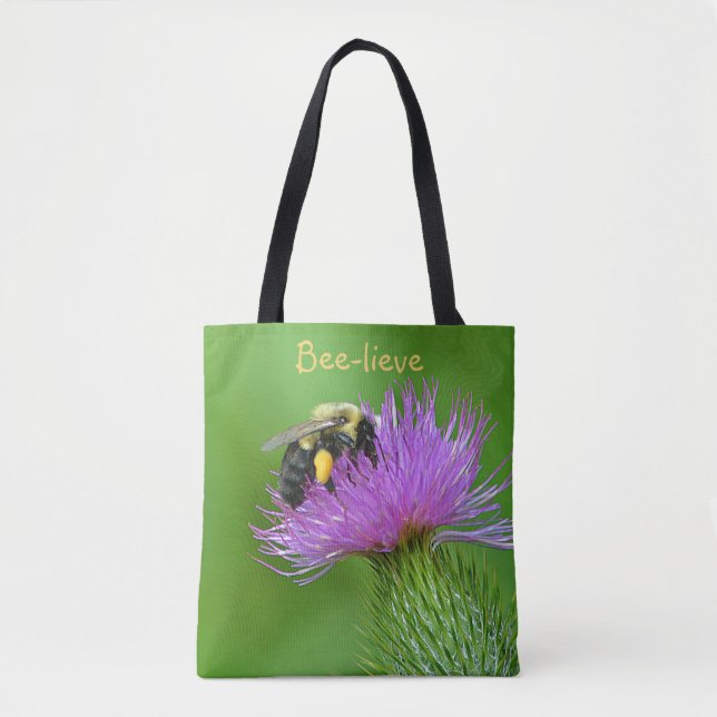 Bolso De Tela Be-lieve Bumblebee (Anverso)