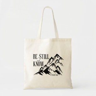Bolso De Tela Be Still & Know - Salm 46:10