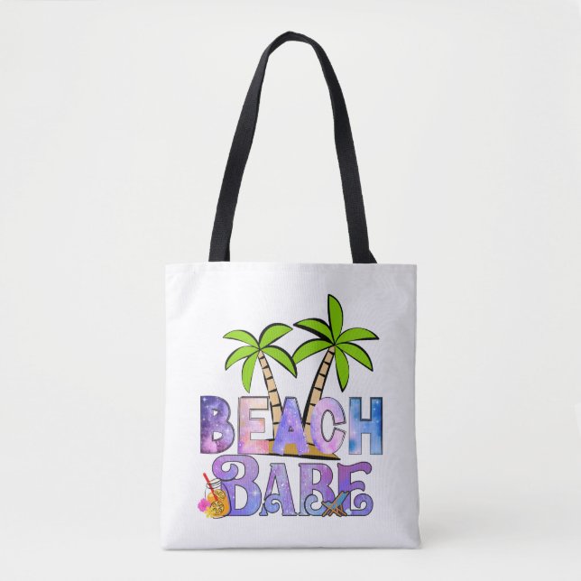 Bolso De Tela Beach Babe (Anverso)