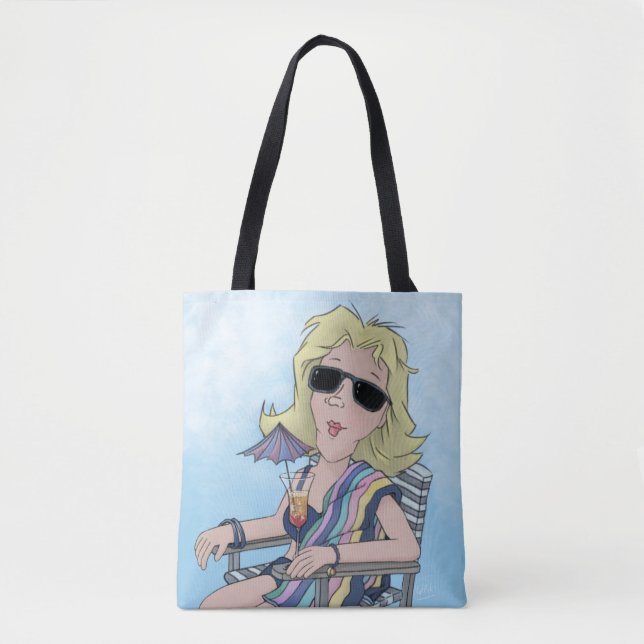 Bolso De Tela Beach Babe Tote Bag (Anverso)