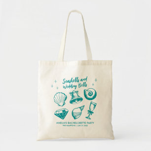 Bolso De Tela Beach Bachelorette Party Seashells Bodas Bells