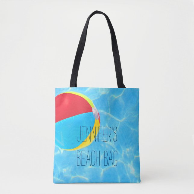 Bolso De Tela Beach Ball Personalizado (Anverso)