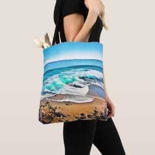 Bolso De Tela Beach Bliss: Vista al océano