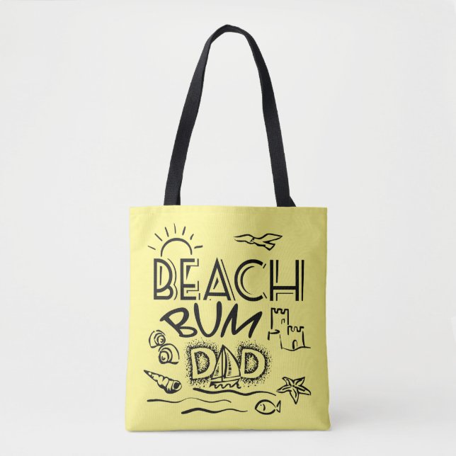 Bolso De Tela Beach Bum Dad (Anverso)