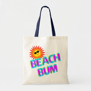 Bolso De Tela Beach Bum Saying with Sunshine Canvas Tote