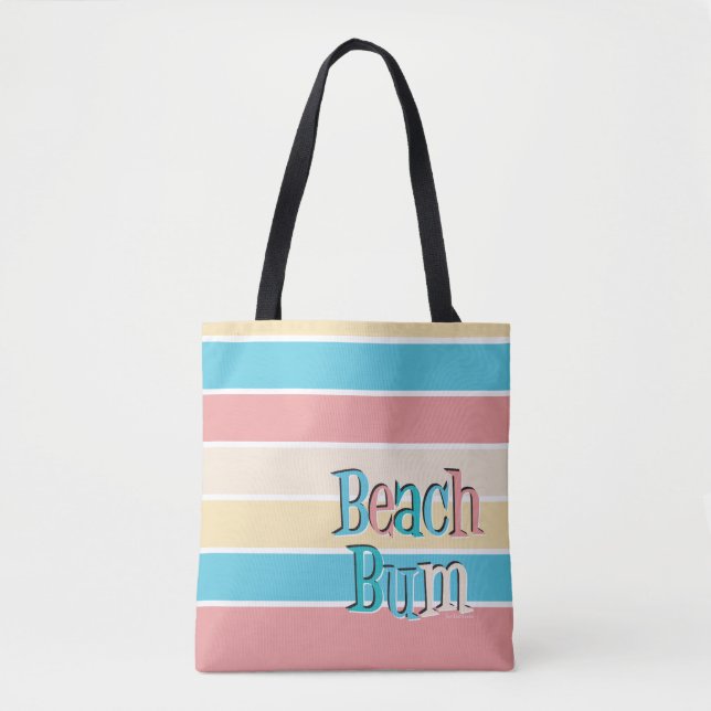 Bolso De Tela Beach Bum Tote Bag (Anverso)