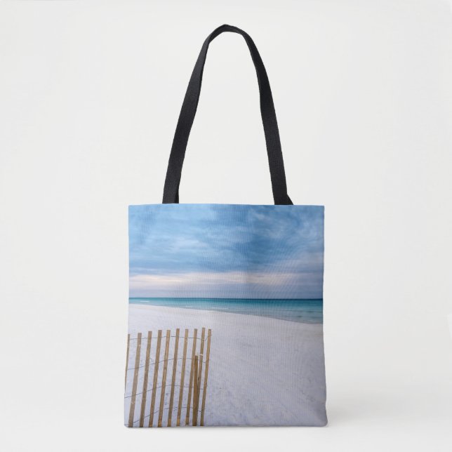 Bolso De Tela Beach Fence Morning Destin Florida Bag (Anverso)