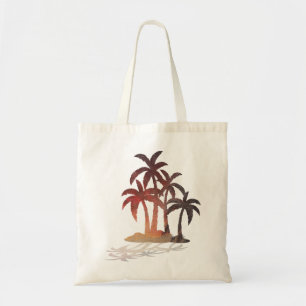 Bolso De Tela Beach Palm Trees Sunset