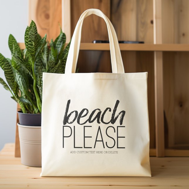 Bolso De Tela Beach Please (Beach Please Personalized Tote Bag)