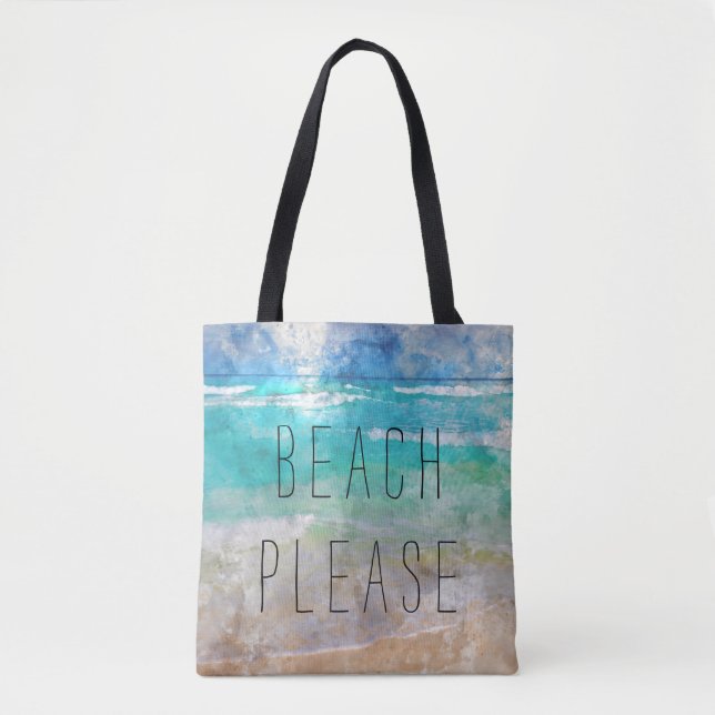Bolso De Tela Beach Please Canvas Bag (Anverso)