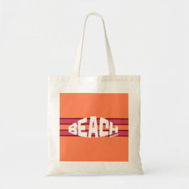 Bolso De Tela Beach Please Coral & Pink Strike