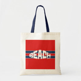 Bolso De Tela Beach Please Red & Navy Blue Strike