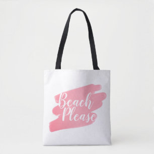 Bolso De Tela Beach Please Rubor Pink Beach
