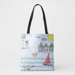Bolso De Tela Beach Tote Bag