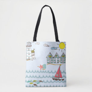 Bolso De Tela Beach Tote Bag
