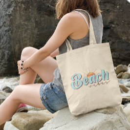 Bolso De Tela Beach Vibes Retro Summer Sun