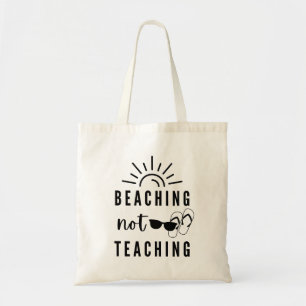 Bolso De Tela Beaching Not Teaching Regalo docente Tote de v