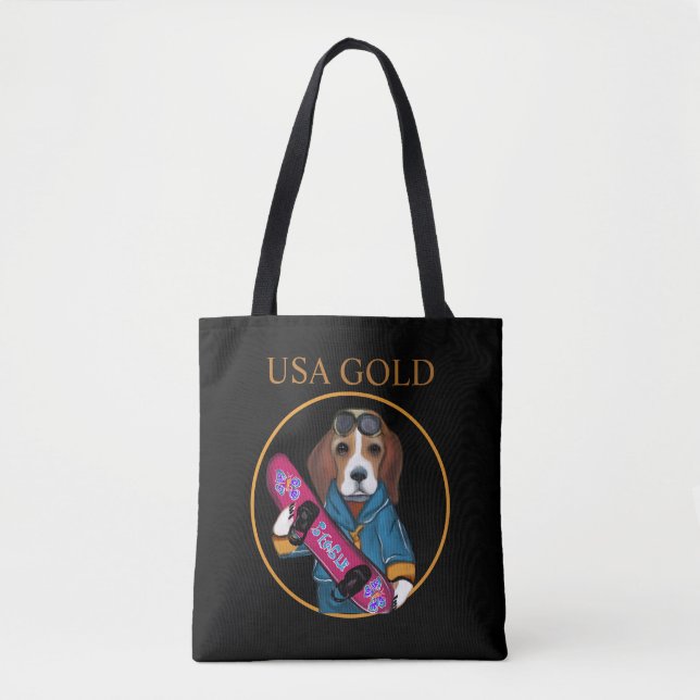 BOLSO DE TELA  BEAGLE (Anverso)