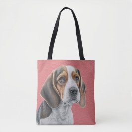BOLSO DE TELA BEAGLE BEAGLE BEAUTIFUL BROWN Y WHITE