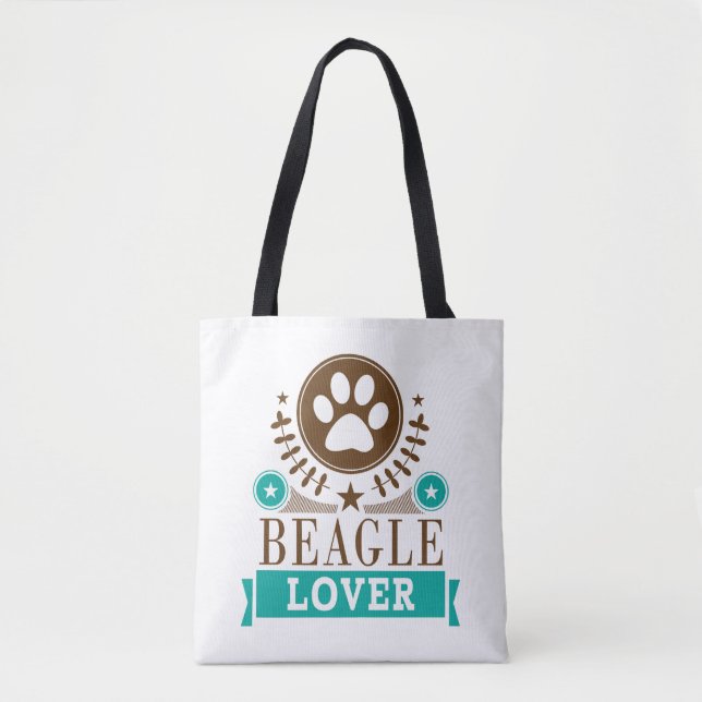 Bolso De Tela Beagle Dog Lover (Anverso)