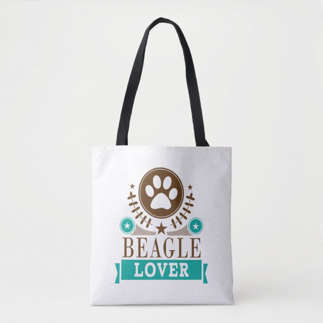 Bolso De Tela Beagle Dog Lover (Anverso)