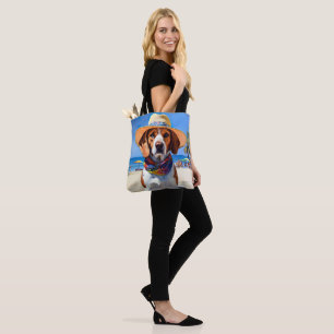 Bolso De Tela Beagle en la playa, regalo de verano para amantes