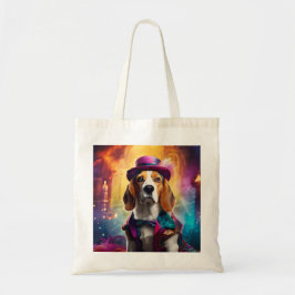 Bolso De Tela Beagle en traje vibrante