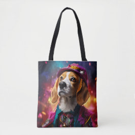 Bolso De Tela Beagle en un Gorra rosado