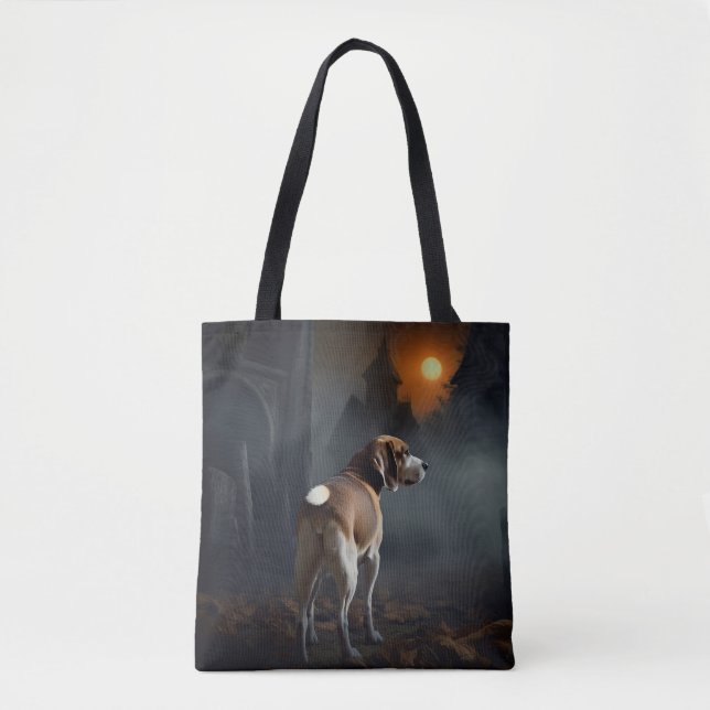 Bolso De Tela Beagle Halloween Scary (Anverso)