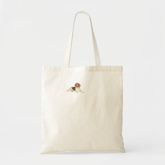 Bolso De Tela Beagle Heartbeat Love Beagle (Frente)
