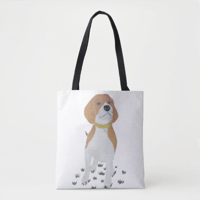 Bolso De Tela Beagle, perro, moderno (Anverso)