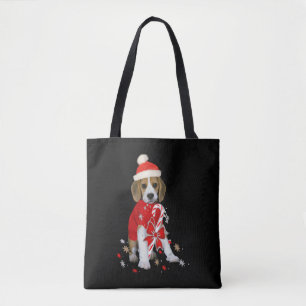 Bolso De Tela Beagle Puppy Navidades Baby Bodysuit