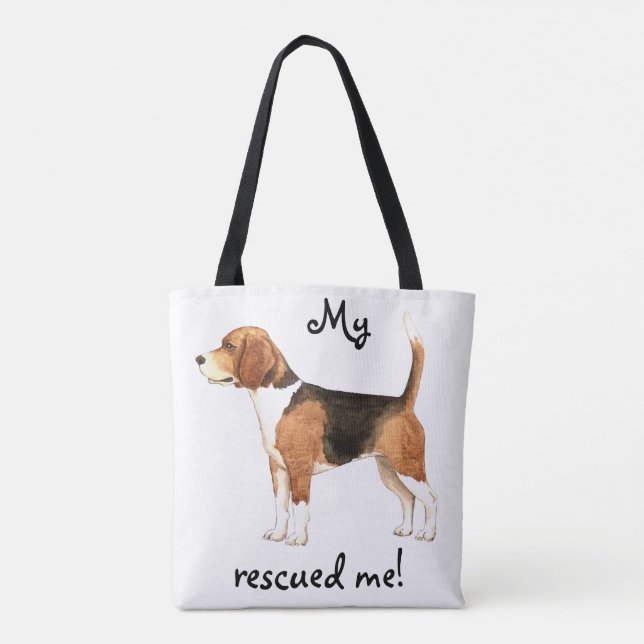 Bolso De Tela Beagle Rescue (Reverso)