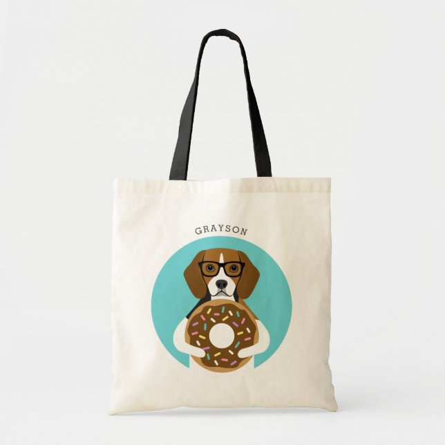 Bolso De Tela Beagle Tote Bags (Frente)