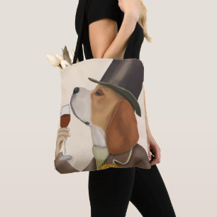 Bolso De Tela Beagle Wine Snob