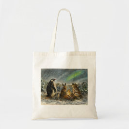 Bolso De Tela Beam Lingering Whimsical Aurora Animals Painting