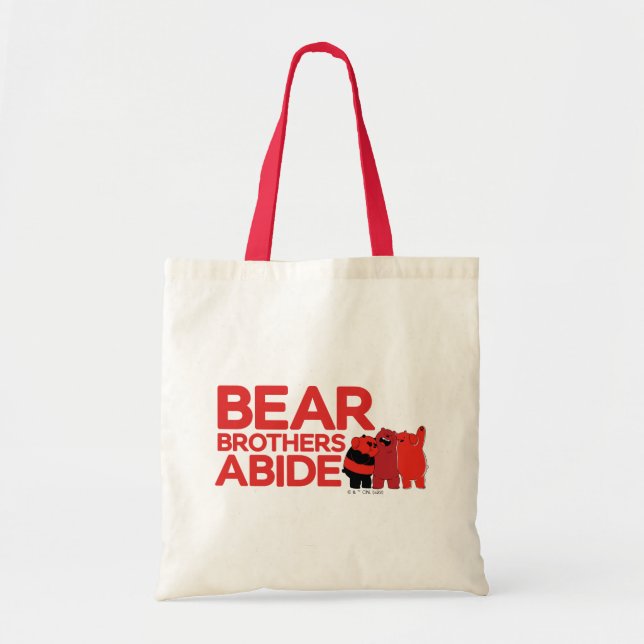 Bolso De Tela Bear Bears - Bear Brothers Abide (Frente)