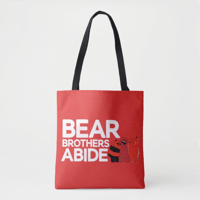 Bolso De Tela Bear Bears - Bear Brothers Abide (Anverso)