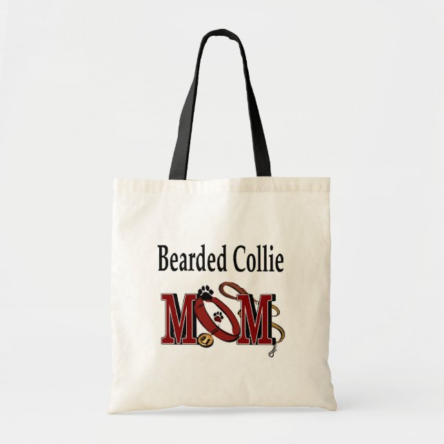 Bolso De Tela Bearded Collie Dog MOM (Frente)