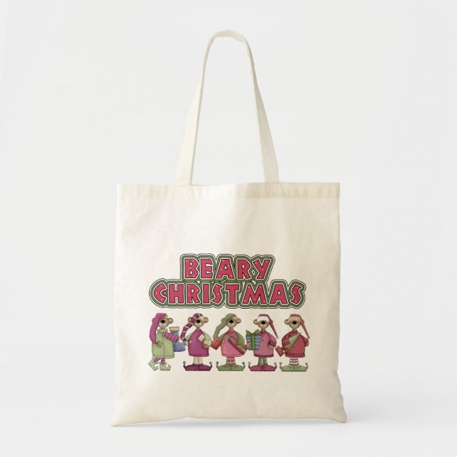 Bolso De Tela Beary Navidades Gift Tote Bag (Frente)