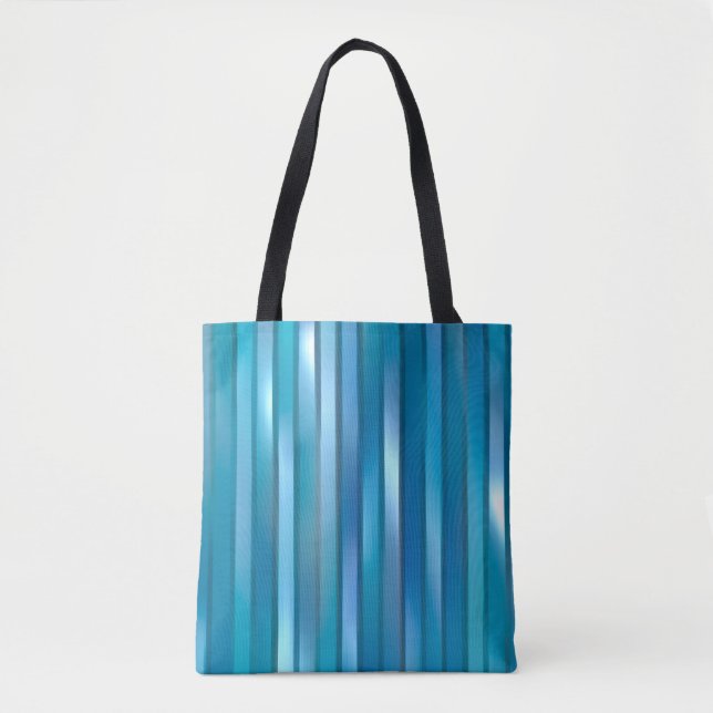 Bolso De Tela Beautiful abstract vertical blue background with l (Anverso)