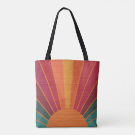 Bolso De Tela Beautiful Sunny Sun Rays Southwestern Folk Art